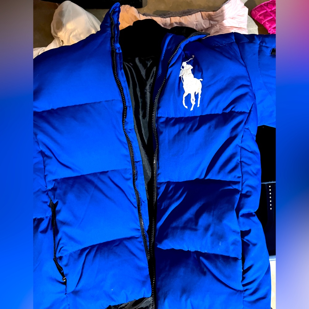 Polo Ralph Lauren Boys hooded puffer Jacket big pony